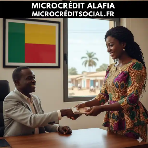 Groupe de commerçantes béninoises recevant un microcrédit sur leur téléphone