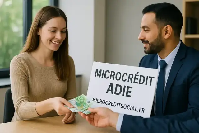 Micro-entrepreneuse dans son atelier préparant une demande de financement