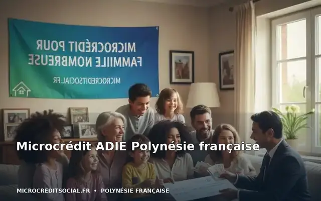 Artisane polynésienne préparant son étal grâce à un microcrédit Adie