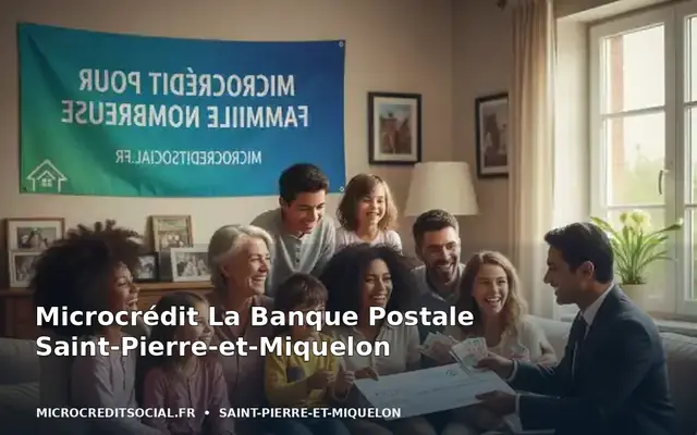 Habitant de Saint-Pierre téléphonant pour préparer une demande de microcrédit