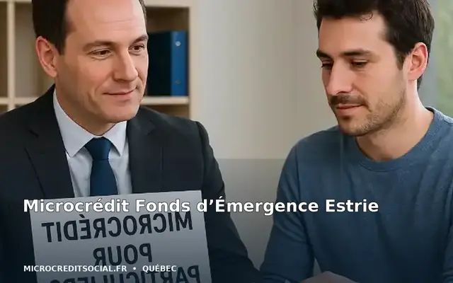 Entrepreneure de Sherbrooke préparant son plan d'affaires avec une conseillère en microcrédit