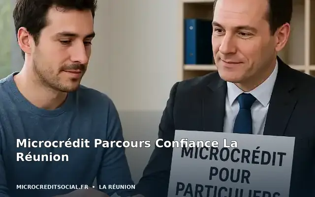 Travailleuse sociale aidant une habitante de Saint-Benoît à préparer son dossier de microcrédit