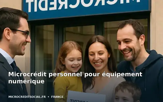 Famille consultant une tablette et un smartphone dans le salon