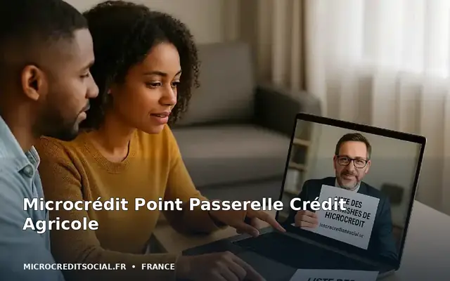Conseiller Point Passerelle du Crédit Agricole recevant un client en difficulté budgétaire