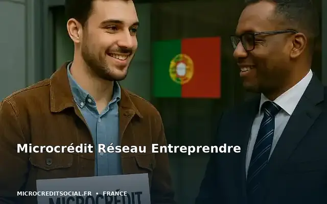 Lauréat Réseau Entreprendre échangeant avec son accompagnateur chef d'entreprise