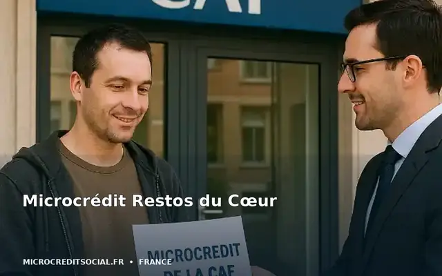 Bénévole des Restos du Cœur échangeant avec une personne au coin café